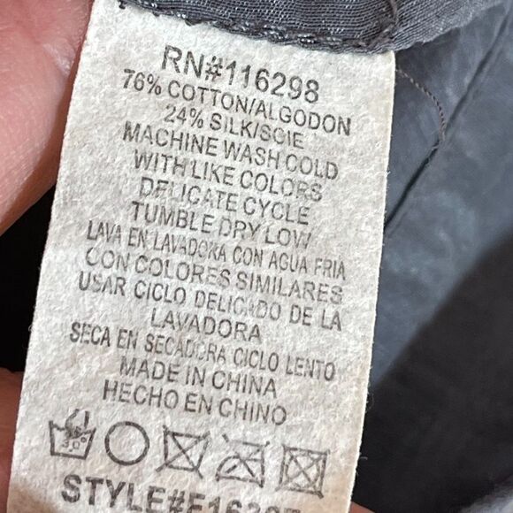 Anthro Trinity Grey Tie Back Tank Top Sz S - Picture 5 of 5